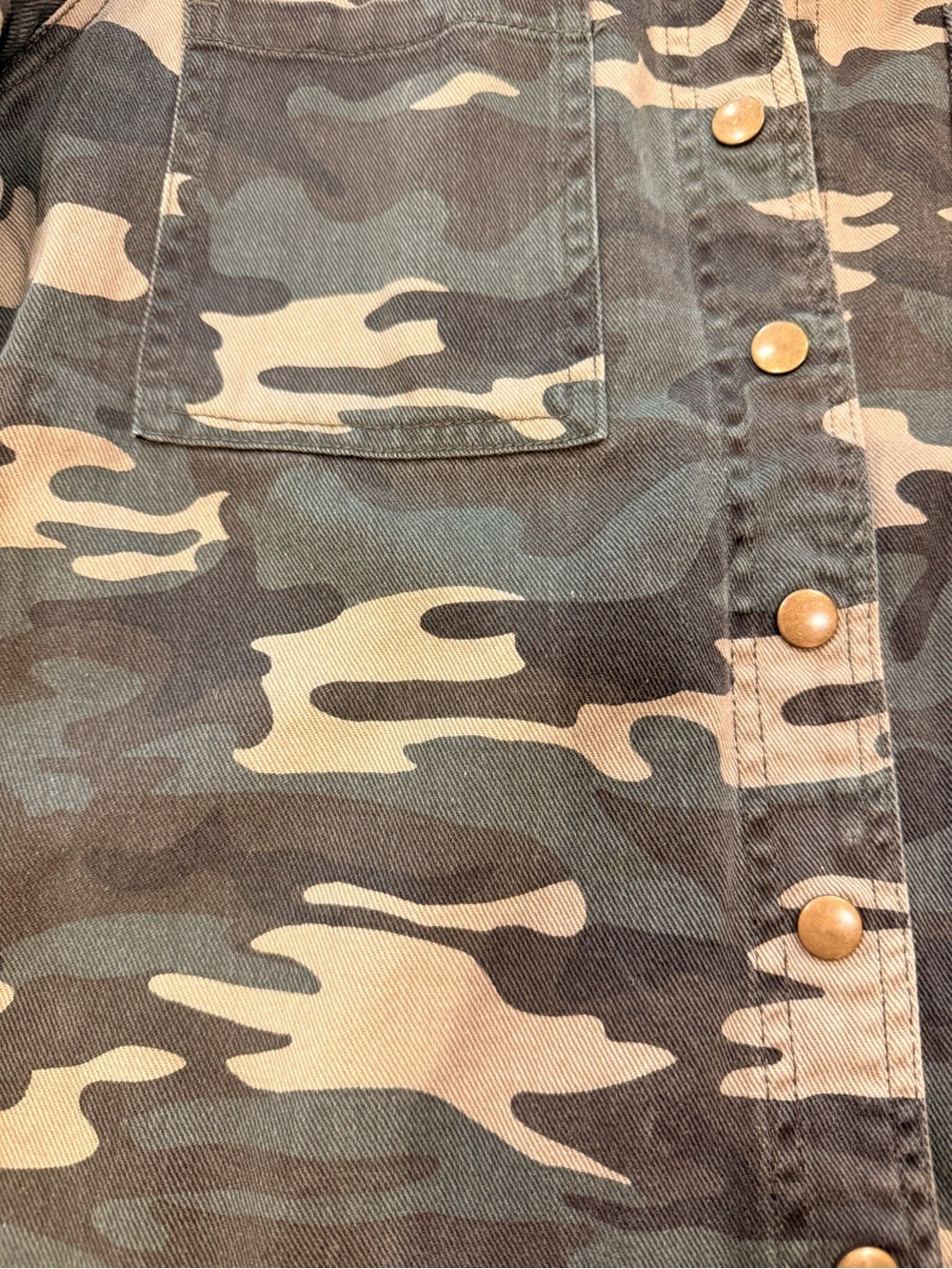 Forever 21 Camo Utility Shirt Jacket Military Shacket Medium - Picture 8 of 8